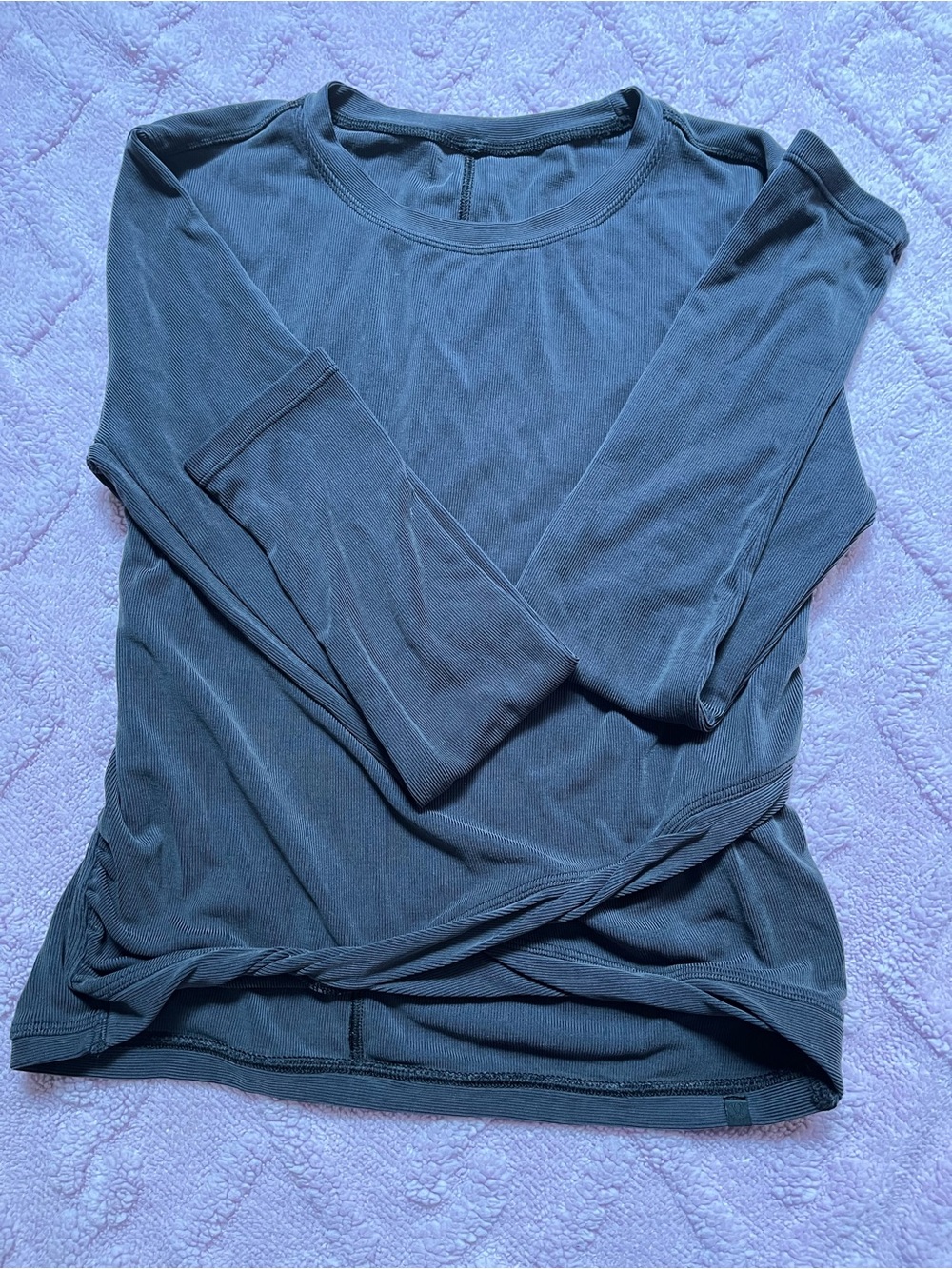 lululemon athletica Long-Sleeve Crew Top - Charcoal Gray